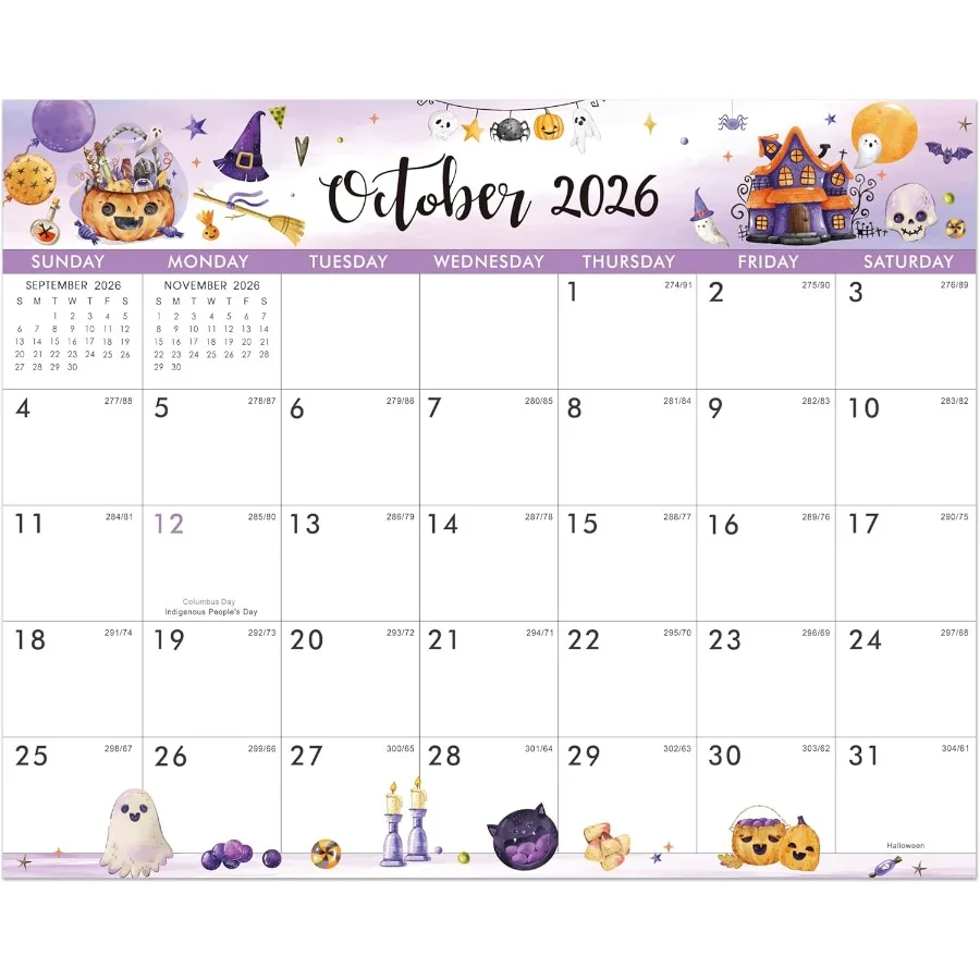 Calendario magnetico 2026 Calendario 2026 da gennaio2026 dicembre2026 Calendario magnetico per frigorifero 8" × 10" Tearoff Pad Perfect Fri