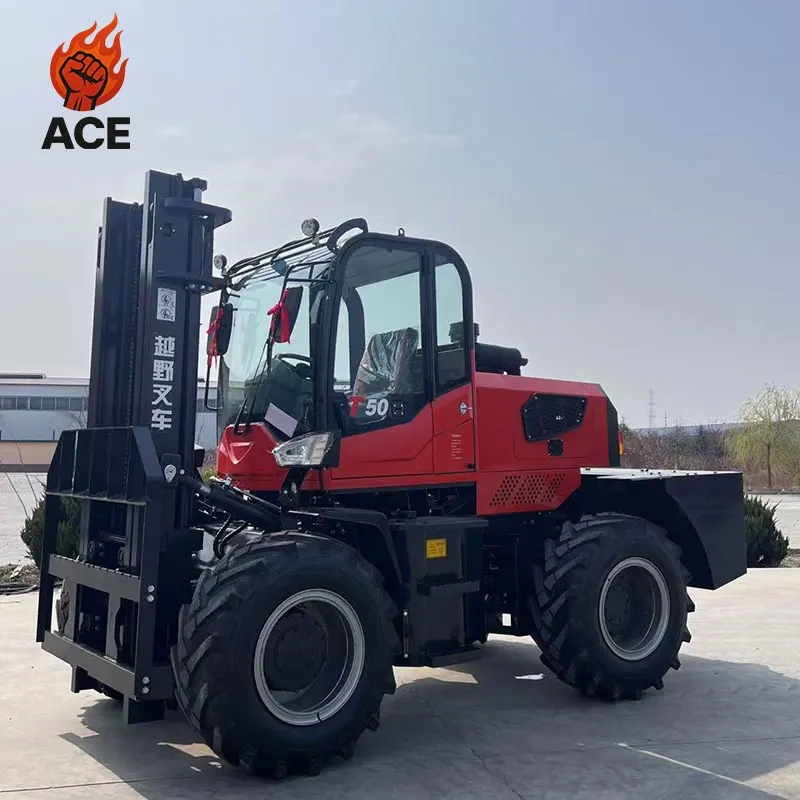 رائجة البيع رافعة شوكية صغيرة 3 طن مخصصة 4X4 قطع غيار الرافعة الشوكية 3.5 طن 5 طن جميع التضاريس رافعة شوكية مع رافعة