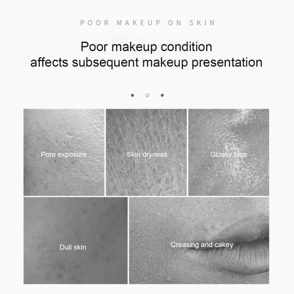 Foundation Cosmetic Concealer Feuchtigkeitsspendendes Gesichts-Make-up Basisgrundierung Glatte Creme Porenbasis Gel-Creme Unsichtbare Poren