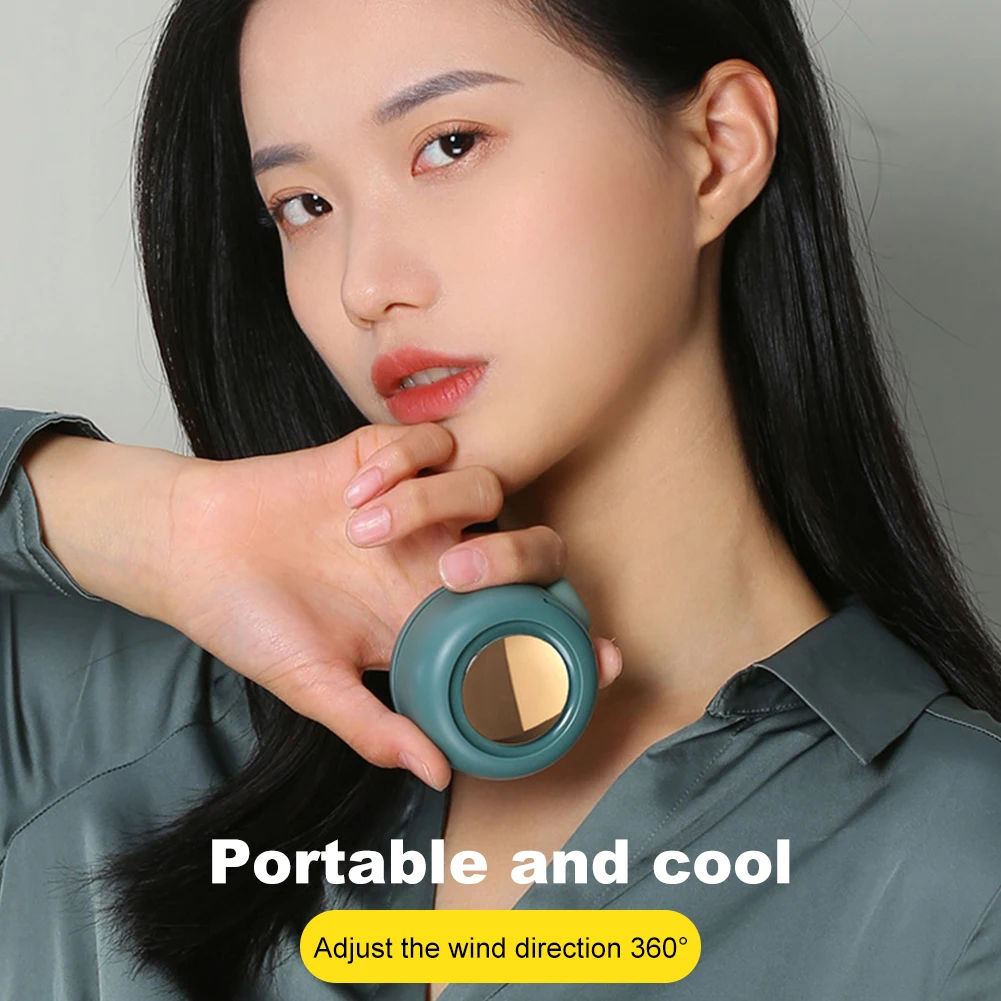 

Waist-Mounted Bladeless Fan USB-C Rechargeable Outdoor Bladeless Fan 3 Gears Strong Wind Bladeless Fan for Outdoor Sports