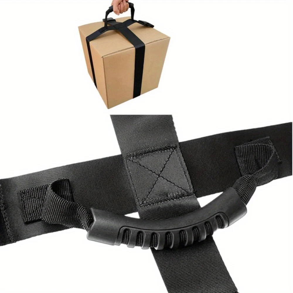 Portable Luggage Straps for Moving Heavy Goods Equipped with Handles for Material Handling Nylon Luggage Bundling Packing Straps