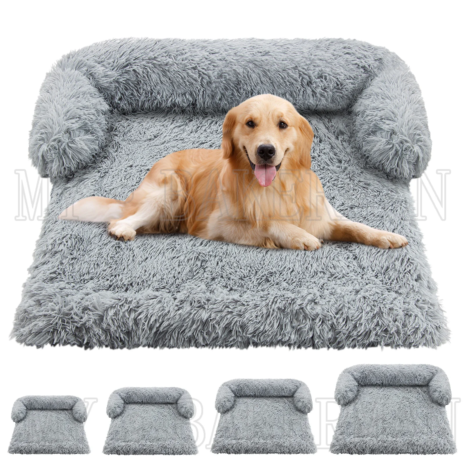 Cama S-XXL para perros, sofá para mascotas, cama calmante, nido cálido, lavable, suave, Protector de muebles, manta para gatos, sofá cama grande