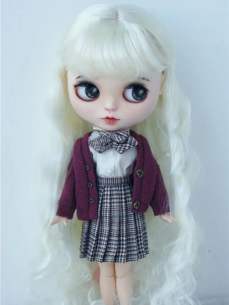 

JD417 Long wave Lady Princess synthetic mohair BJD wigs 1/8 1/6 1/4 1/3 OB11 YOSD MSD SD DOD BlythesDoll accessories