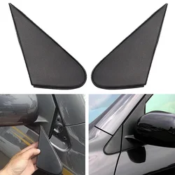 Pair Car Side Mirror Corner Triangle Covers Black Replacement Part 60117-0R020 60118-0R020 for Toyota RAV4 2009 2010 2011 2012