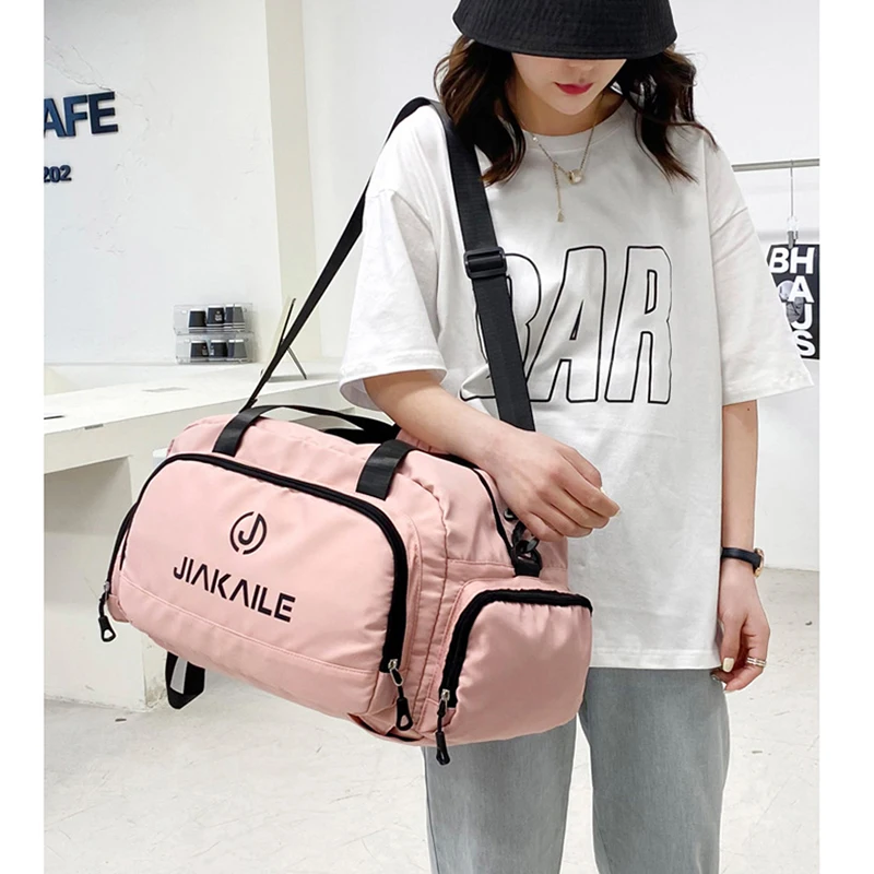 Women\'S Sports Backpack Gym Fitness Yoga Bag Travel Suitcases Luggage Handbag Shoulder Duffle Female Weekend Tote Bag