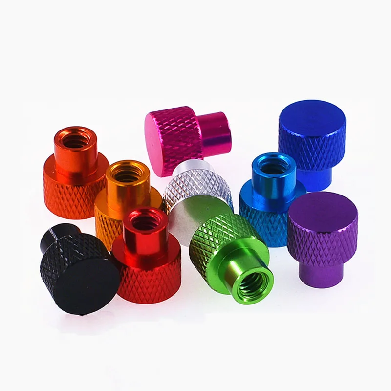 1Pcs M2 M2.5 Blind hole Aluminum Thumb Nuts Frame Hand Tighten Flange Nut Step Knurled Thumb Nut for FPV RC Models