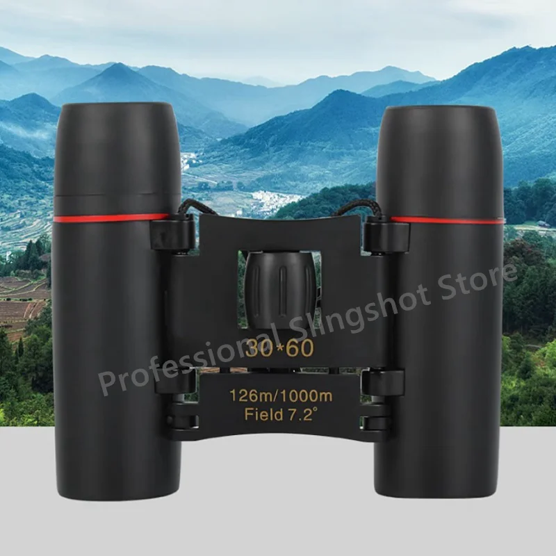 Binocular Telescope 30X60 Zoom BAK4 HD Professional Remote Prism Telescope Portable Binocular Military Hunting