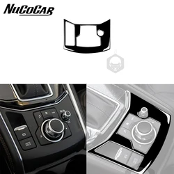 For Mazda CX5 CX-5 2017 2018 Piano black Manual Electronic Handbrake Panel Car Interior Accessories Decorative Stickers