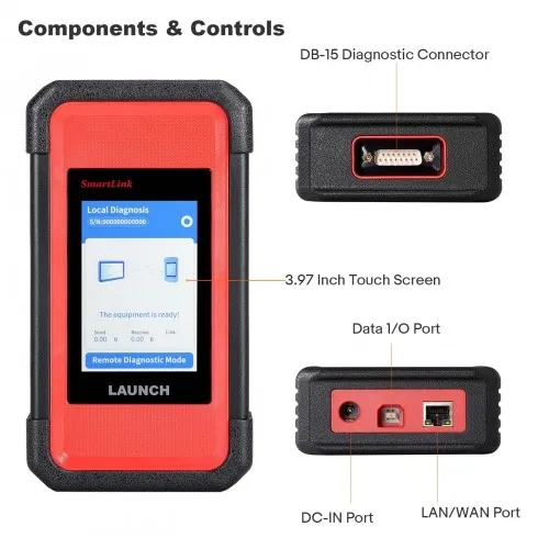 Lach X431 PRO3S+ SmartLink HD 12V Truck OBDII Bidirectional Diagnostic Tools 24V Heavy Duty Car ECU Coding Active Test el