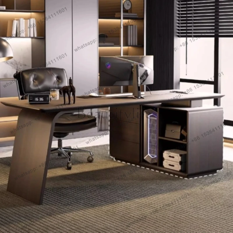 

Home Office Modern Storage Executive Desk Boss Design Manager Computer Office Desk Corner Drawers Corner Escrivaninha
