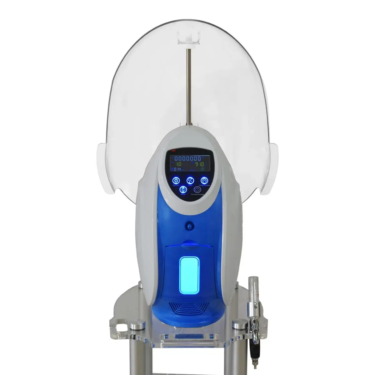 Newest Korea O2ToDerm Oxygen Dome Facial Therapy Anion Generato Skin Mouisture Acne Removal Oxygen Spray Jet Facial Mask Machine