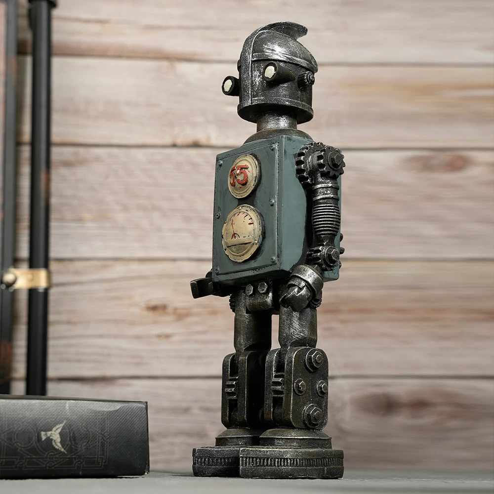 American retro robot model ornaments home living room TV cabinet wine cabinet window decorative ornaments crafts