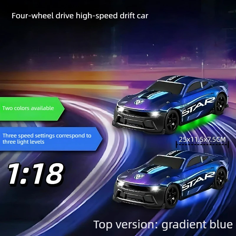 Cool Stuff Toy Car Funny Gift-Hot 1:18 Scale Throttle High Speed 4WD Rc Car,Remote Control Car,Kawaii Rc Drift Car,Toys for Kids