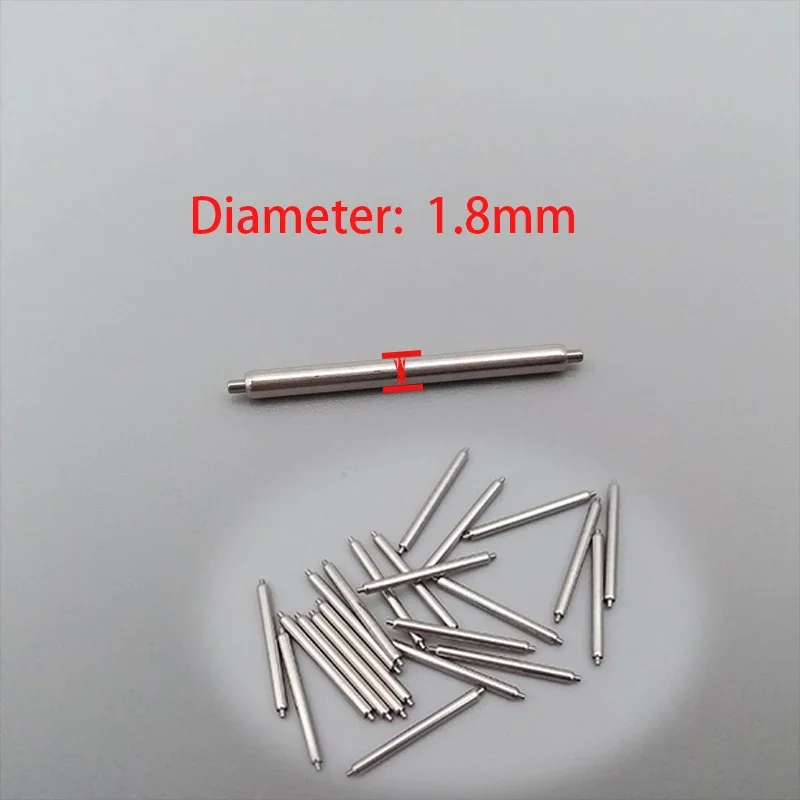 Diameter 1.8mm Watch Spring Bars Stainless Steel Bar Fit Tungsten Steel Ceramic Watch Strap SKX007 Tuna 6105 Watch Band