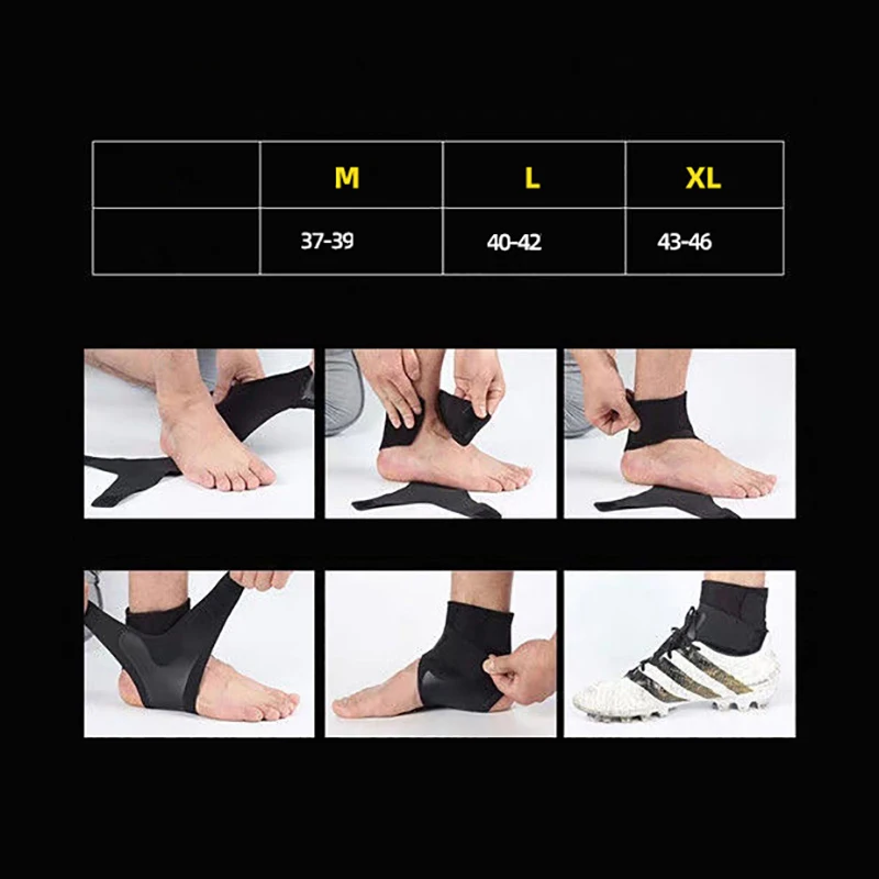 1 PC Sport Ankle Stabilizer Brace Compression Ankle Support Tendon Pain Relief Strap Foot Sprain Injury Wraps Running Basketball