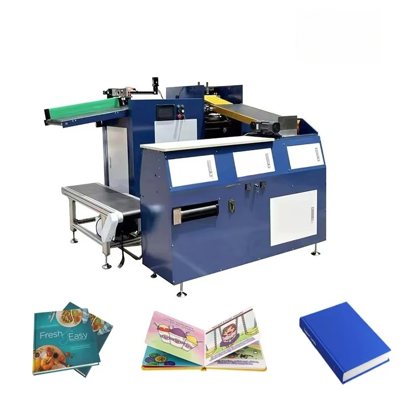 Automatic Hardcover Photo Album Book Covering Creasing Making Machine Children Hard Cover Book Binding Making Casing in Machine