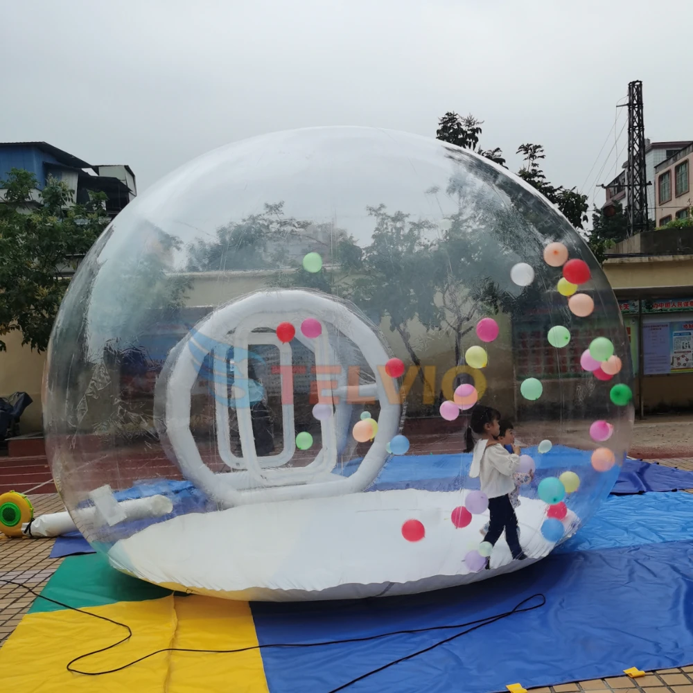 13ft Inflatable Clear Bubble House Kids Party Balloon Transparent Inflatable Bubble Tent Dome With Blower