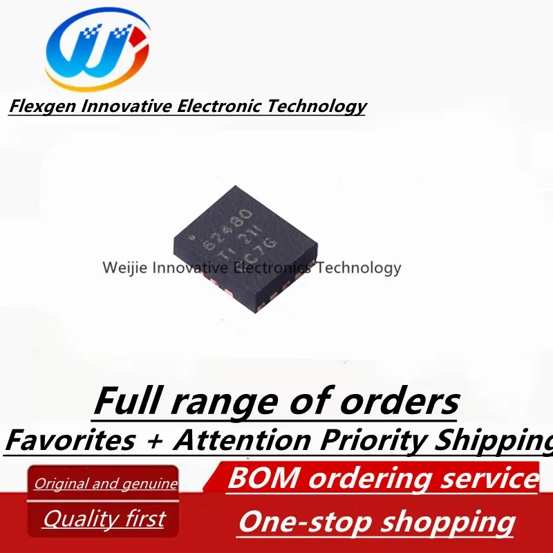 TPS62480RNCR, VQFN-16 package, silkscreen 62480, DC-DC power chip