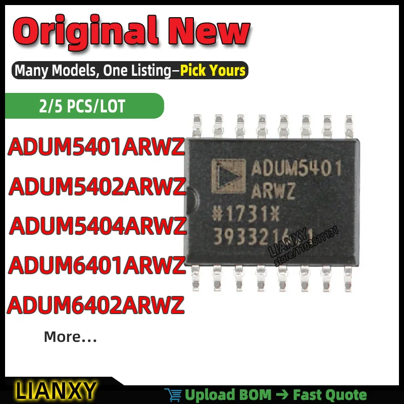 ADUM5402ARWZ ADUM5401ARWZ ADUM6401ARWZ ADUM6402ARWZ ADUM5404ARWZ SOIC-16 Digital Isolator New Original