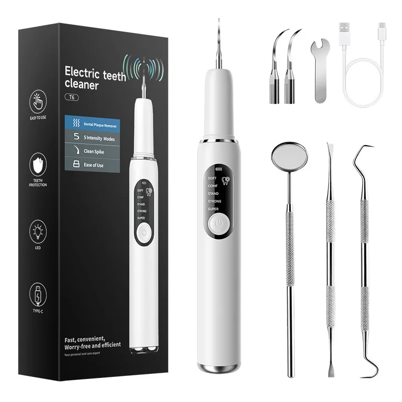 Ultrasonic Electric Toothbrush Hot Selling Cross-Border Sonic Tooth Cleaner Tartar Dental Calculus Removal