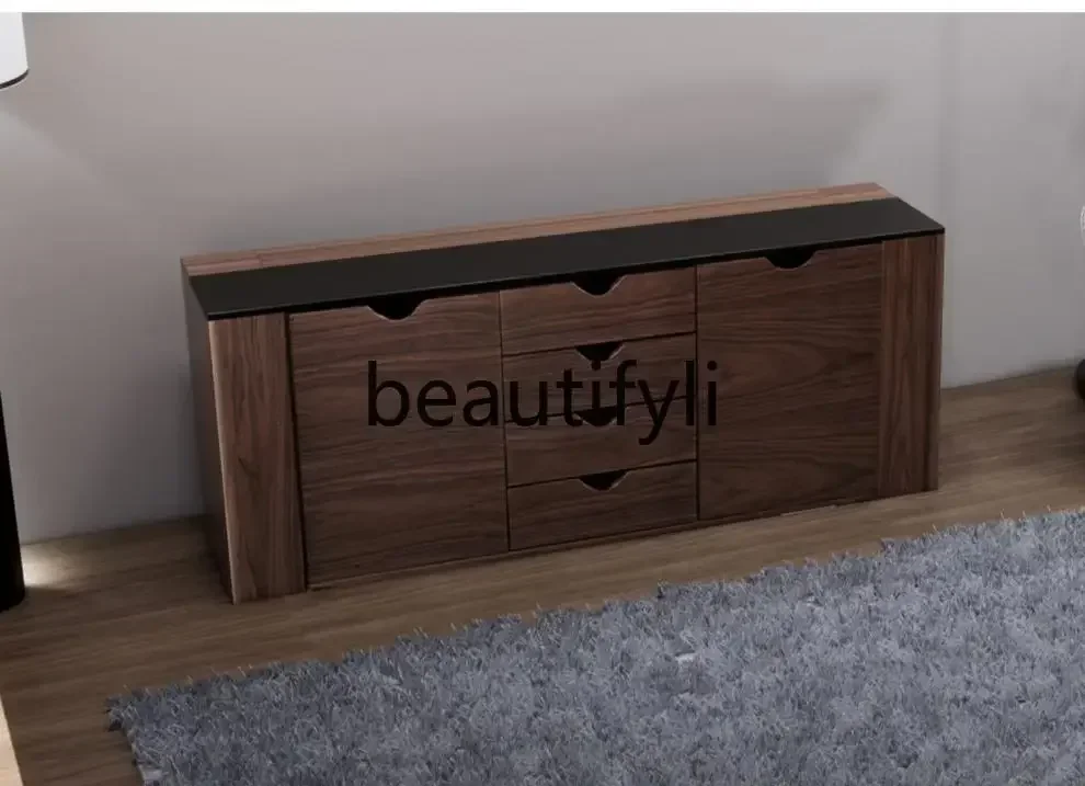 

A07 Hidden intelligent lifting integrated TV cabinet remote control electric opening solid wood