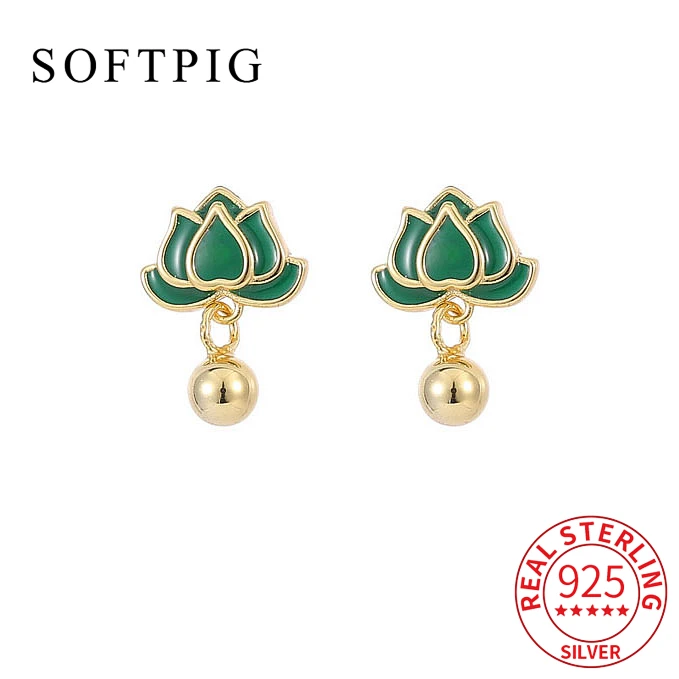 

Женские серьги-гвоздики из серебра 925 пробы, с эмалью