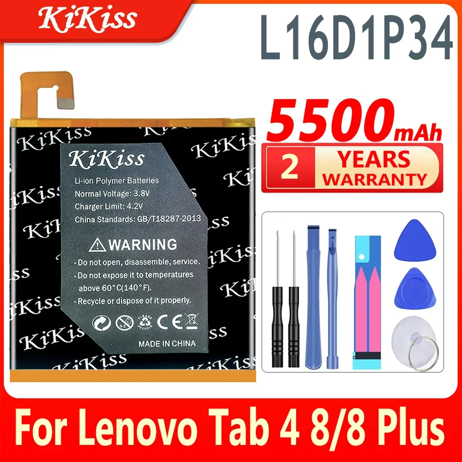 L16D1P34 Battery for LENOVO TAB4 8 TB-8504N TAB 4 8 plus TB-8704F 8704X 8704N 8704V Cell Phone Batteries + Gift Tools