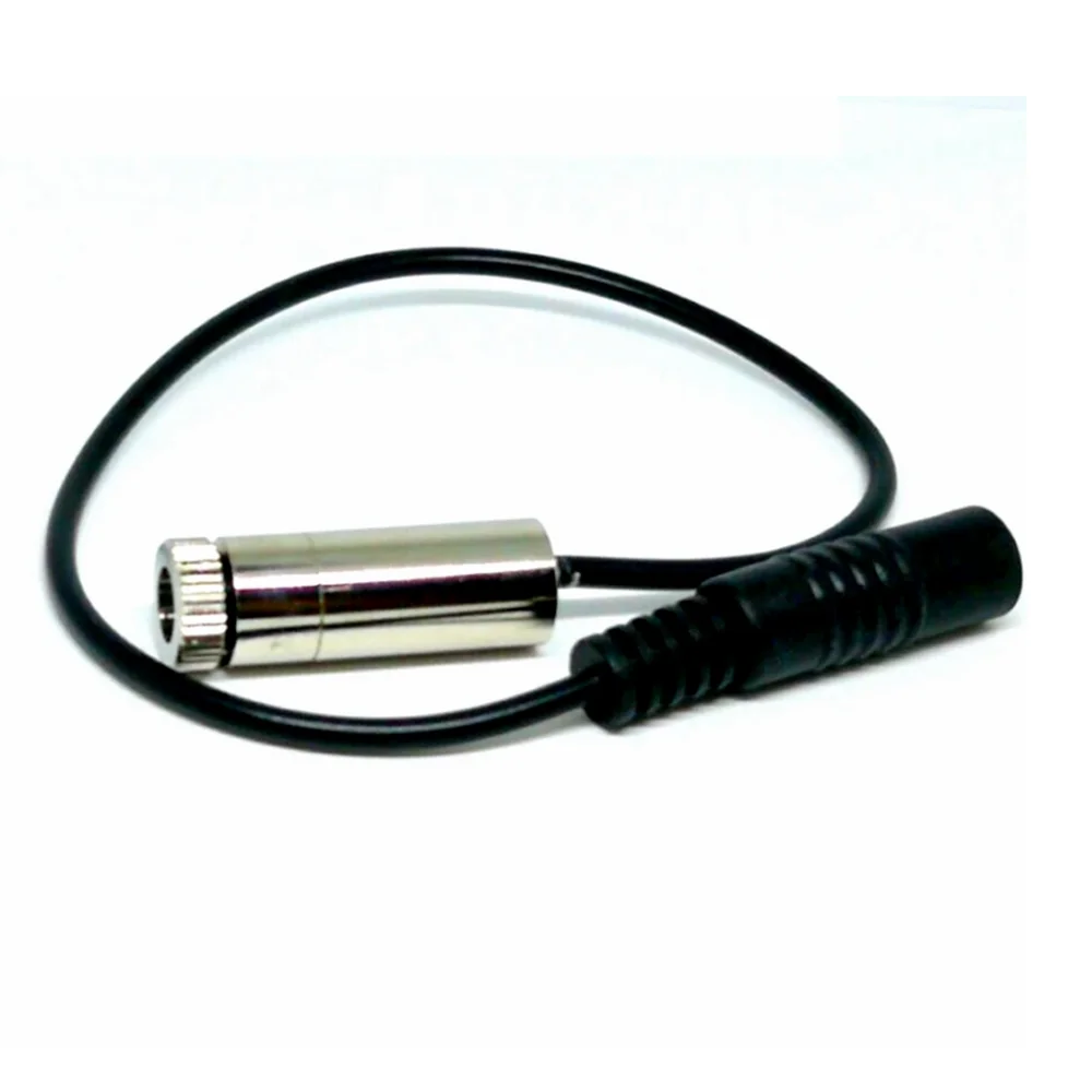 Adjustable Focusable 515nm 520nm  10mw Green Dot/Line/Cross Laser Module -AC+Adapter