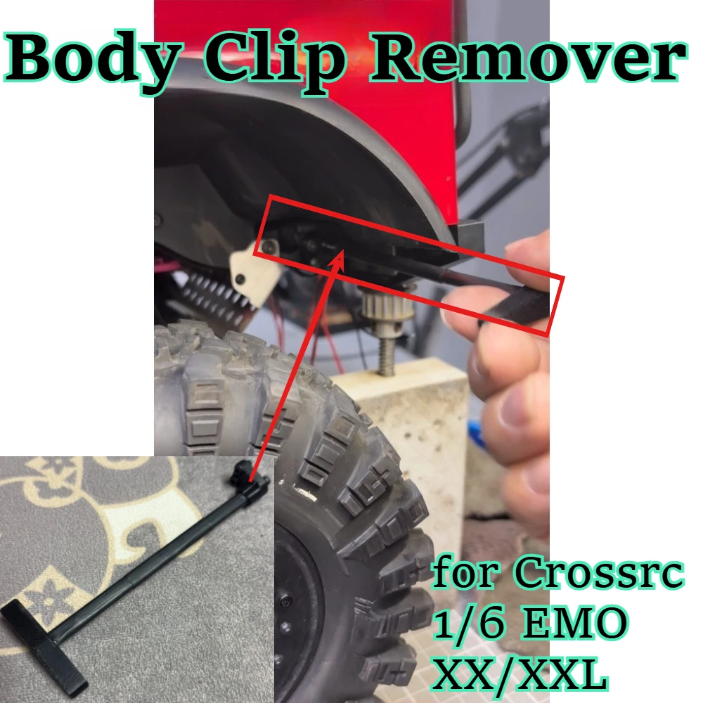 RC car hobby simulated Body Clip Remover upgrade fitting for Crossrc 1/6 EMO XX/XXL custom size replacement spare accessories