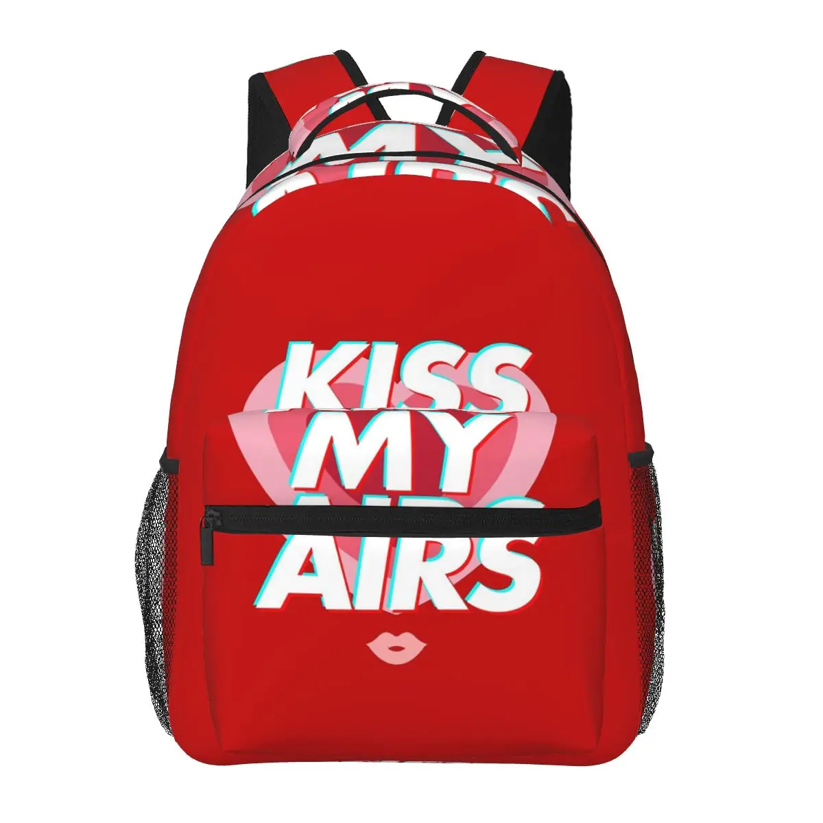 Kiss My Airs กระเป๋าเป้สะพายหลังขายร้อน Daypack ความจุขนาดใหญ่เด็ก BookBag กระเป๋านักเรียนกระเป๋าสะพายสําหรับผู้ชายผู้หญิง