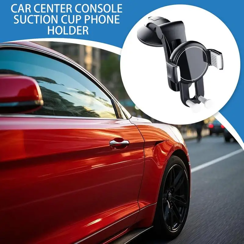 

Car Suction Cup Phone Holder Strong Suction Phone Mount 360 Degree Adjustable Flexible Sturdy Car Accessories Adjustable