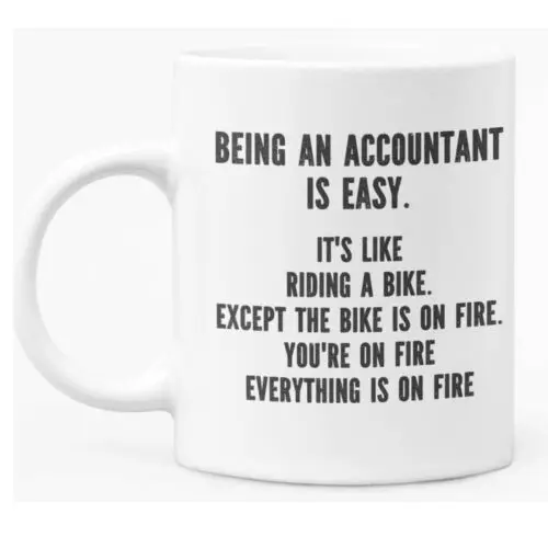 

Funny Mug For Accountant 11oz White Ceramic Coffee / Tea Mug Gift