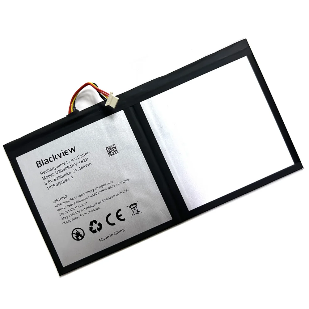 Replacement 8280mAh New Tab15 U309094PV-1S2P Batteries For Blackview Tab15 Tab 15 High Capacity tablet Battery+Free Tools