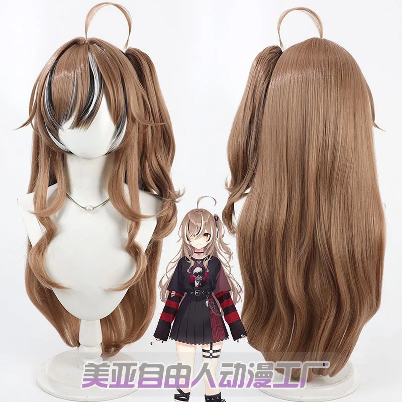Anime Vtuber Hololive EN Nanashi Mumei Cosplay Wig Long Hair  Activity Party Role Play Wig + Free Cap