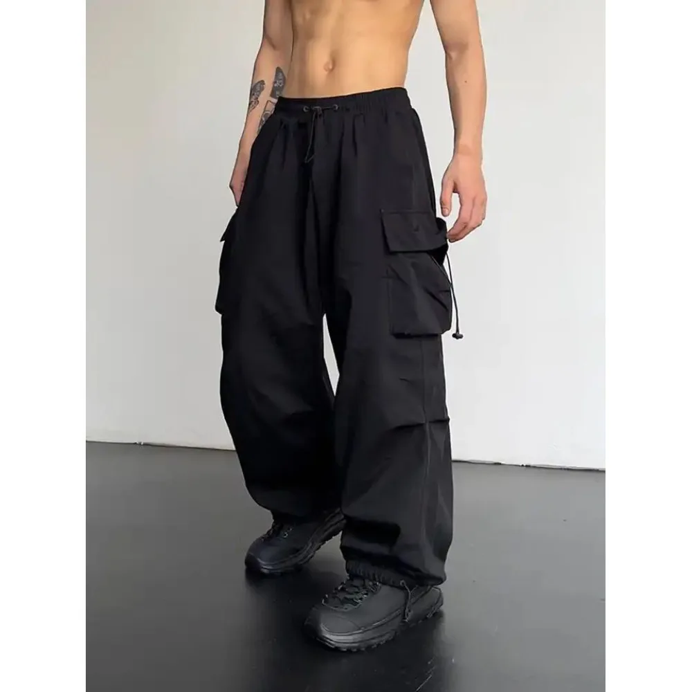 Invisible Open Crotch Outdoor Sex Quick Drying Cargo Men's Women's Summer New Style Wide Leg Casual Pants Fashionable Loose