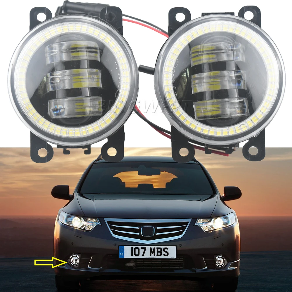 

Car-Styling for Honda Accord VIII CU CW 2011 2012 2013 Acura TSX NEW 9-Pieces Led Angel eye Fog Lights H11 12V Front Bumper Lamp
