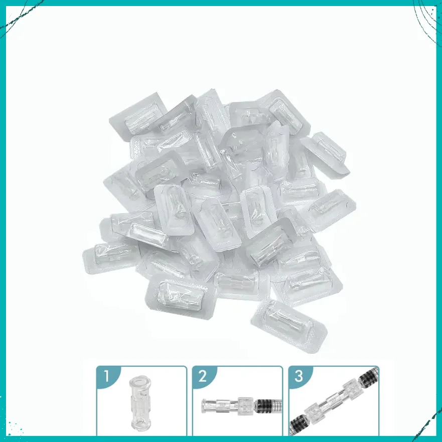 Luer Thread Connector Pp Material Transparent Syringe Double-Way Connector Easy And Durable Use In Sterile Environment