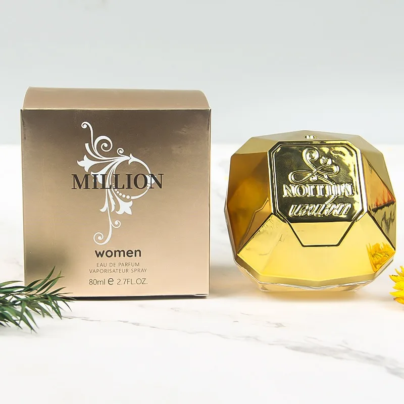 

Gold Million Lady Perfume 80ml Sweet Woody Floral Romantic Fragrance Original Brand Body Spray Charming Temptation Gift Perfume