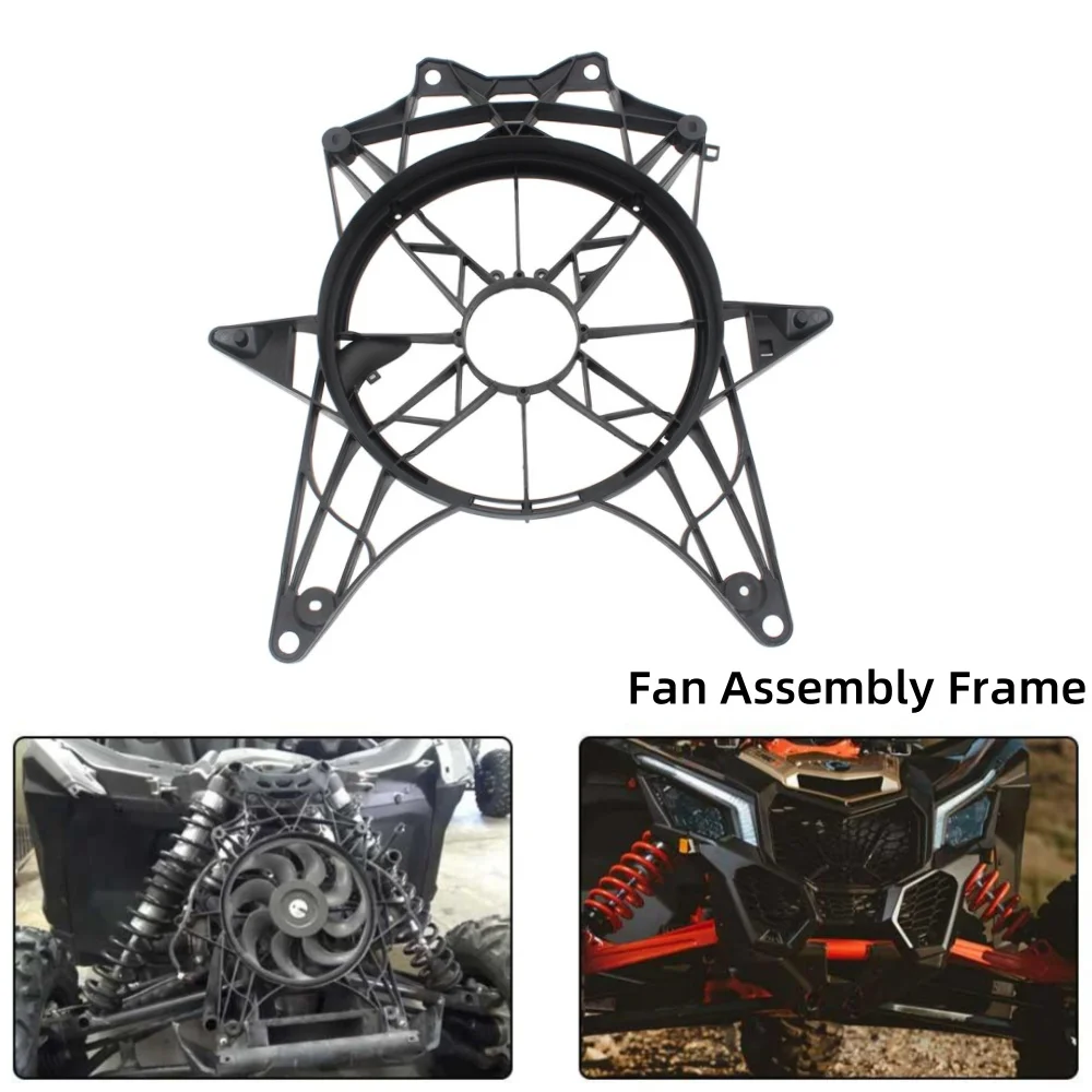 Cooling Radiator Fan Assembly Frame Cooler Fan Outer Cover For Can-am Maverick X3 Max Turbo R RR 2017-2023 atv & utv accessories