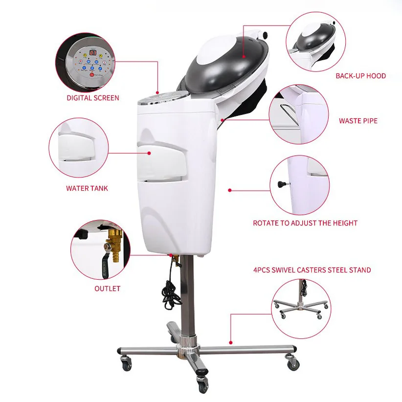 High Quality Wholesale Micro Mist Hairdressing Professional Salon Hair Dryer Steamer 12  Lights Ozone Hair Spa