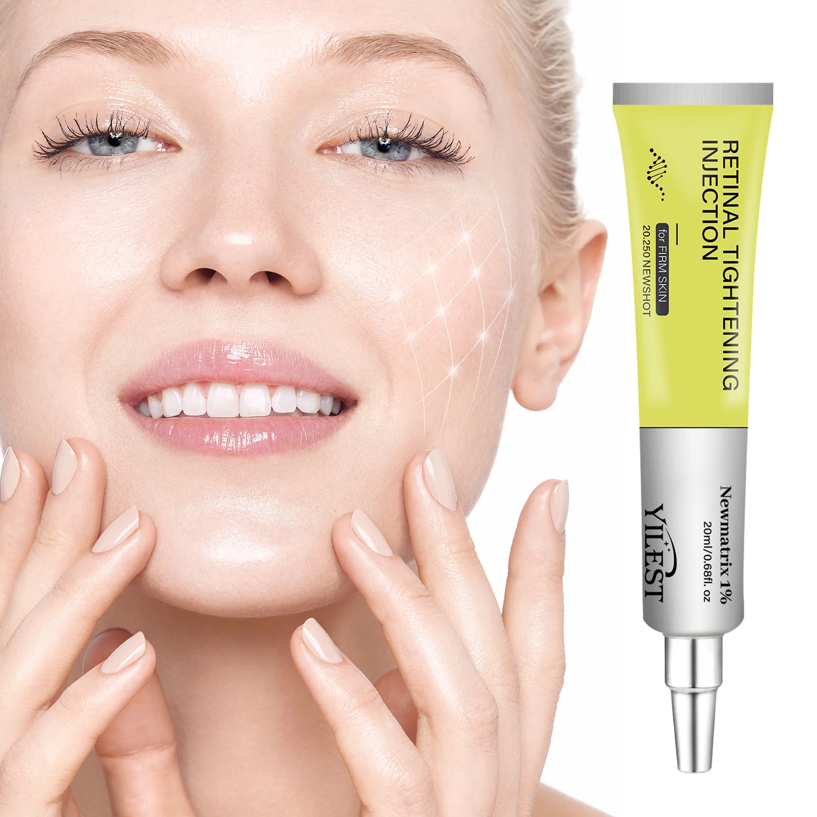 Retinal Tightening Facial Cream 20ml, with Retinol Panthenol Ceramide NP, Nourishing Moisturizing Face Serum Cream, Improves Look of Fine Lines & Rough Skin for Daily Facial Care