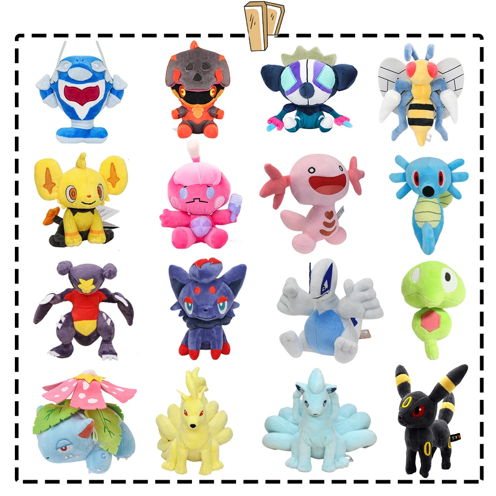 Pokemon Grafaiai Ivysaur Venusaur Ninetales Garchomp Bidoof Tinkatink Stuffed Toys Kawaii Cartoon Dolls Birthday Christmas Gift