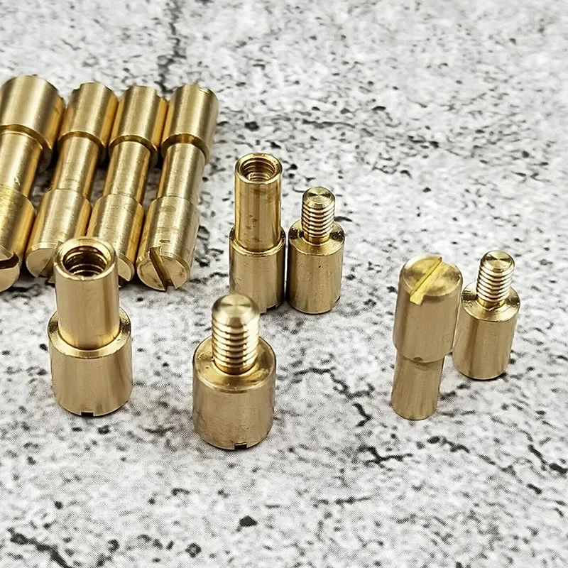 4Pcs/lot Brass Rivet Screw Grinding DIY Knife Handle Fastener Accessories Tactics Lock Rivet Diy Craft Supplies