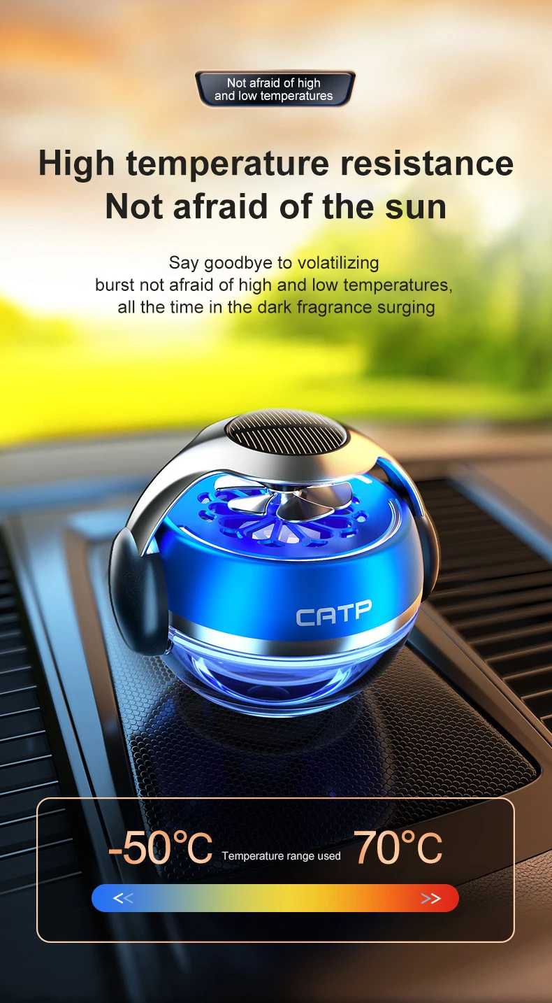 Solar Auto Parfüm personalisierte Auto Armaturenbrett Duft Diffusor solarbetriebene Duft Enhancer stilvolle Auto Innendekoration ﻿ – Detail 9