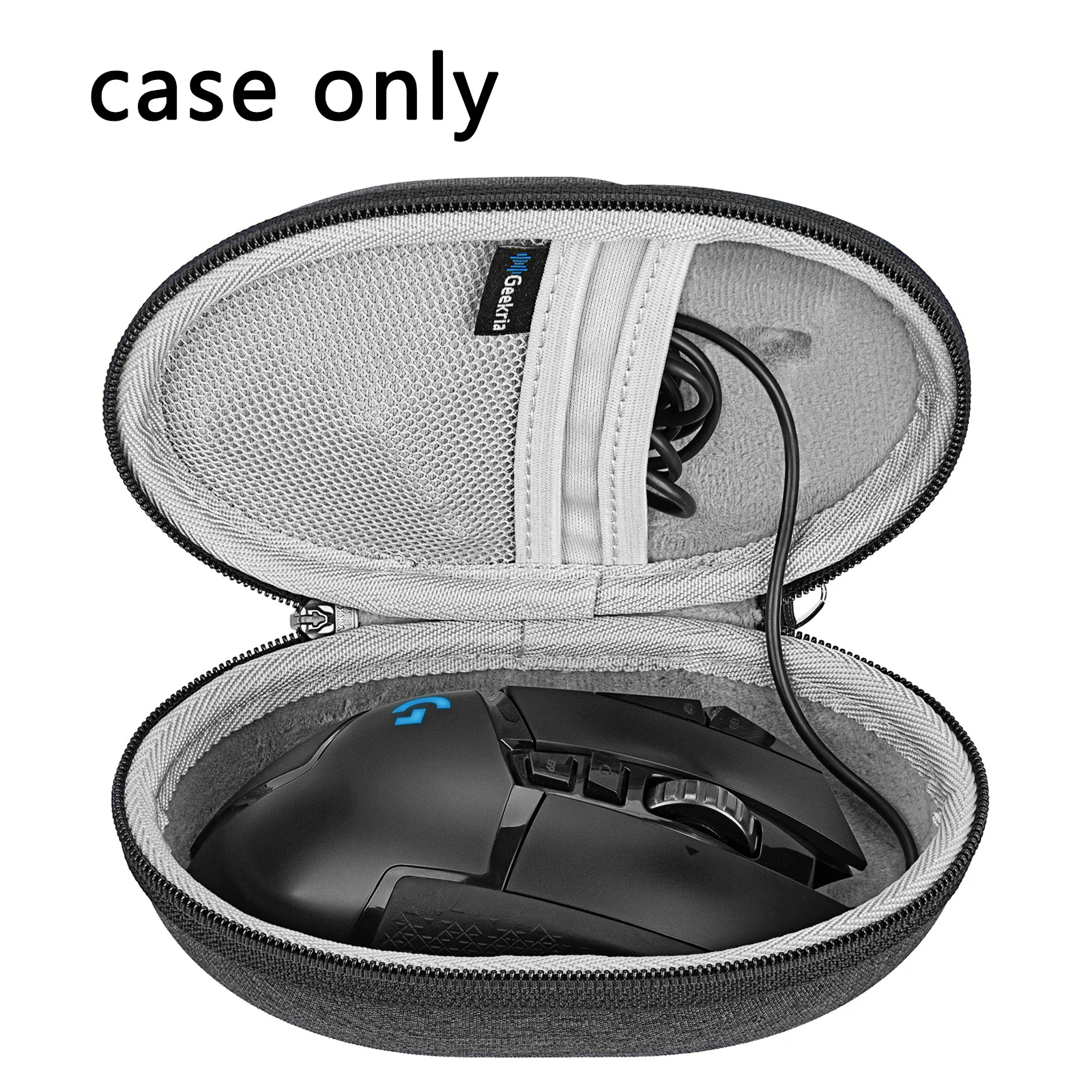 Geekria Hard Mouse Case Compatible with Logitech G502 HERO/G502 SE/G903 Lightspeed Mouse, Storage Case for Wireless Gaming Mice