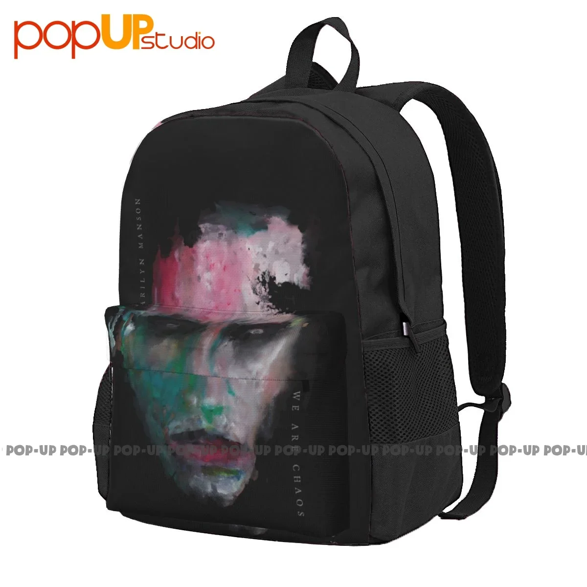 

Marilyn Manson We Are Chaos Large Capacity Backpack Print New Style Storage Bag Multi-function