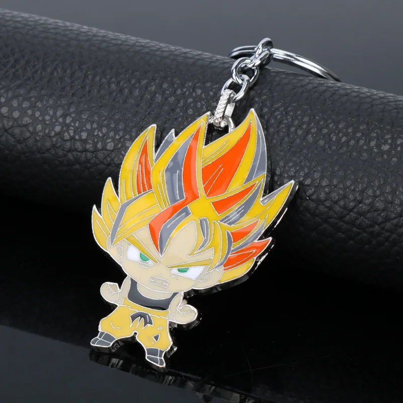 Anime dragon ball z son goku super saiyan cosplay modelo figura de ação crianças brinquedo presente natal chaveiro