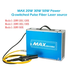 Maszyna do znakowania laserem światłowodowym MAX 20W 30W 50W Moduł źródła lasera światłowodowego GQM 1064nm