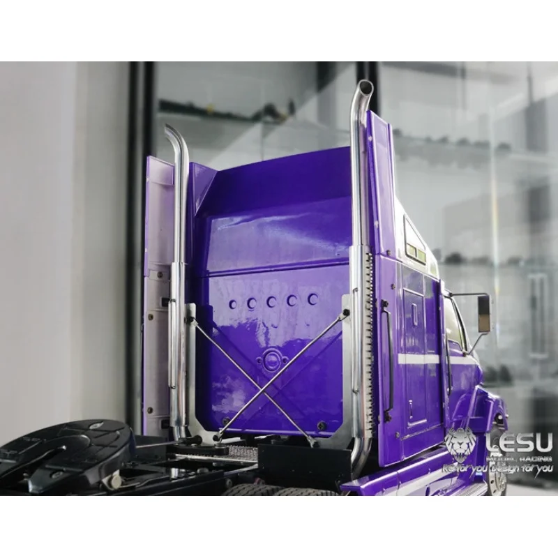 1/14 RC LESU New Exhaust Pipe Chimney for Tamiya Hydraulic Excavator Loader Dump European Truck for MAN VOLVO Tipper DIY Parts