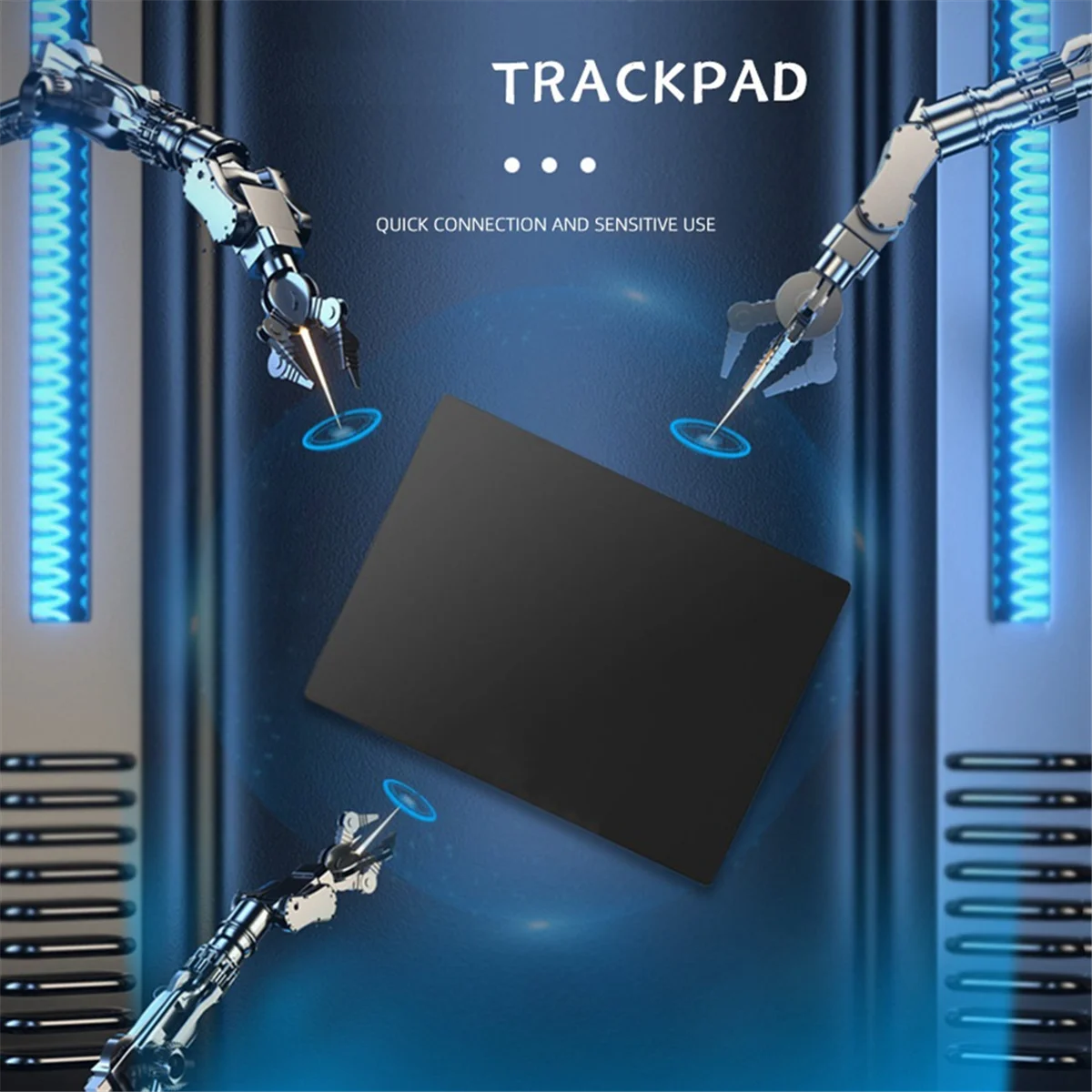 ABXHH USB 유선 멀티 터치 트랙패드 슬림 터치패드 마우스(창 데스크탑/노트북/노트북 컴퓨터 PC용) 블랙